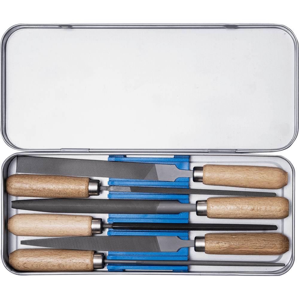 PFERD key file set with wooden handle 6-piece – 265 K – File Set