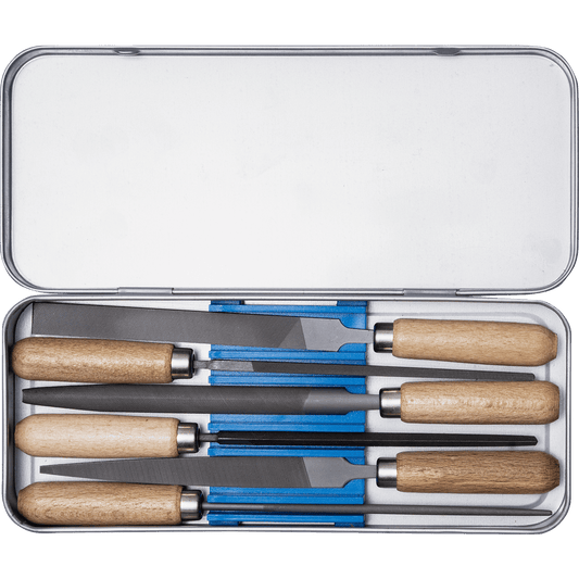PFERD key file set with wooden handle 6-piece – 265 K – File Set