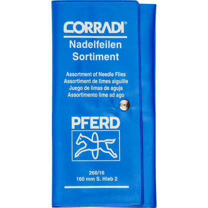 PFERD precision needle file set 12-piece in plastic pouch – 266/16 P – File Set