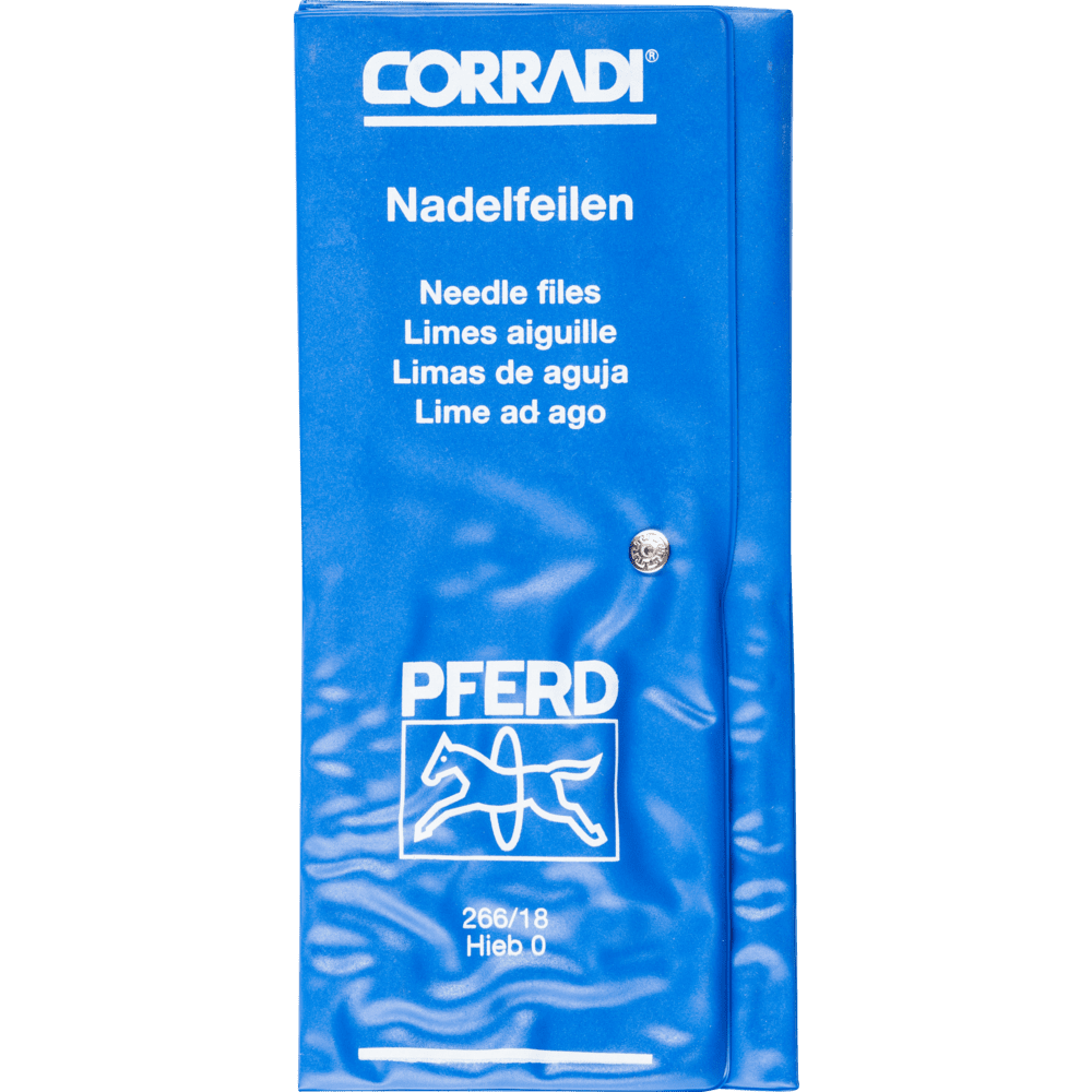 PFERD precision needle file set 12-piece in plastic pouch – 266/18 P – File Set