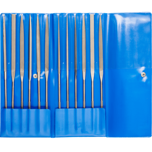 PFERD precision needle file set 12-piece in plastic pouch – 266/20 P – File Set