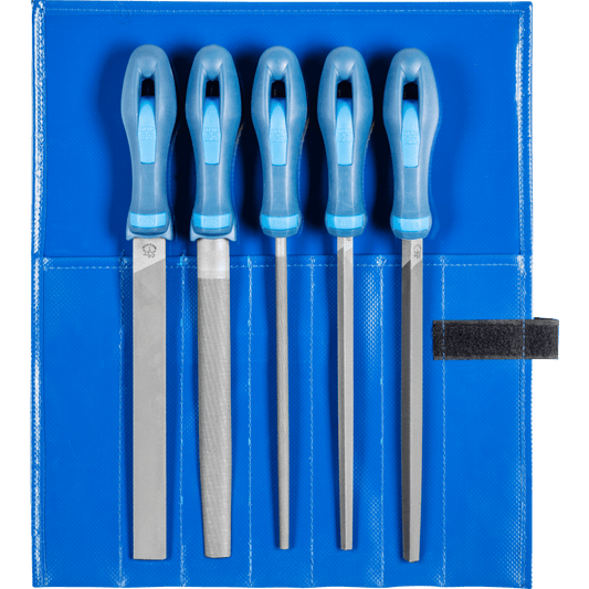 PFERD machinist's file set WR 5-piece in plastic pouch – 531 – File Set