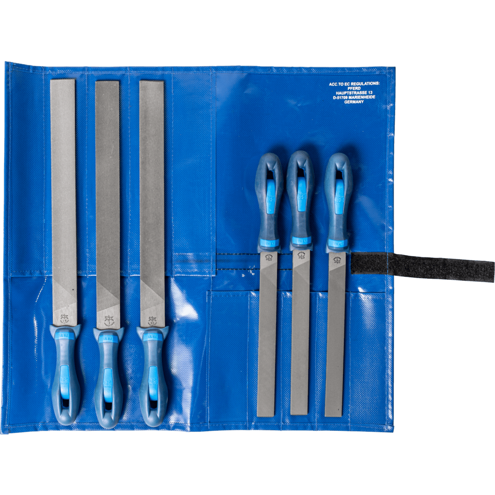 PFERD machinist's file set 6-piece in plastic pouch 200/ – 555 – File Set