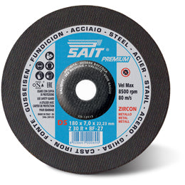 SAIT Premium DS Z 30 R zirconia grinding wheel