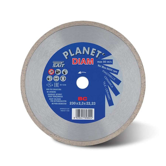 SAIT PLANET TILE Continuous Rim Diamond Cutting Discs