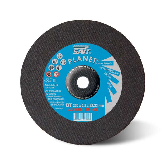 SAIT PLANET A 30 Q Depressed Centre Aluminium Oxide Cutting Discs