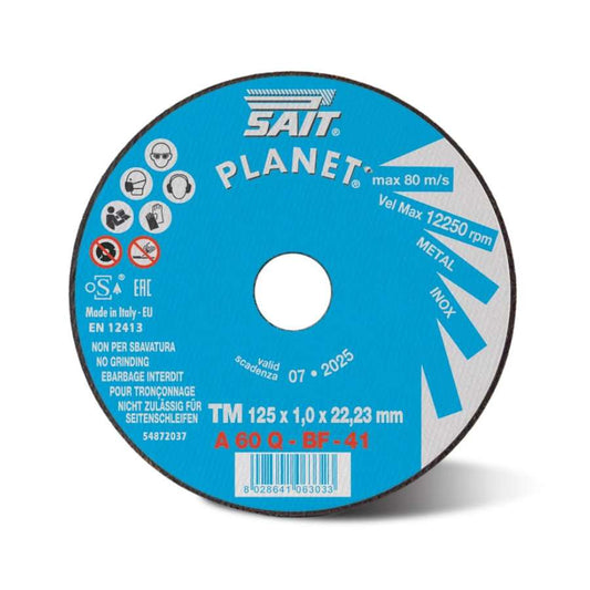 SAIT PLANET A 60 Q Flat Aluminium Oxide Cutting Discs