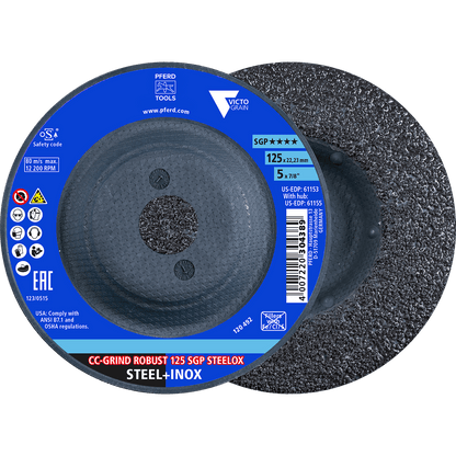 PFERD CC-GRIND ROBUST SGP STEELOX VICTOGRAIN grinding disc