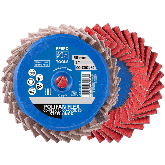PFERD COMBIDISC Flexible Ceramic Mini-POLIFAN Discs