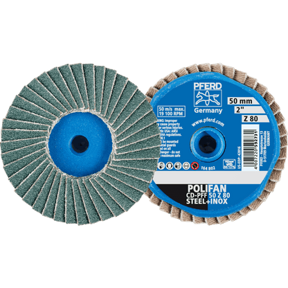 PFERD COMBIDISC Zirconia Mini-POLIFAN Discs