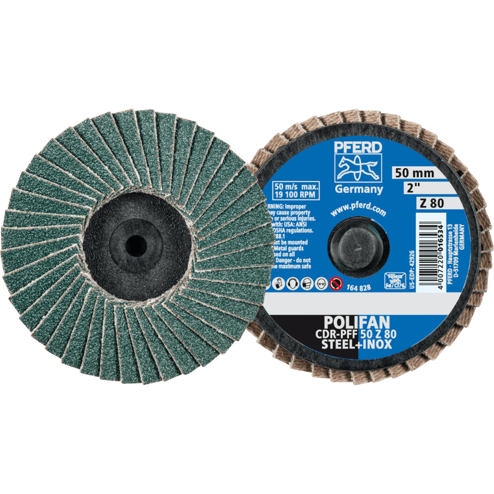 PFERD COMBIDISC Zirconia Mini-POLIFAN Discs