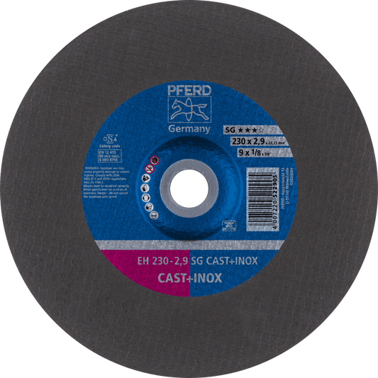 PFERD SG Cast iron and stainless steel Cut-Off Wheels – Depressed Centre