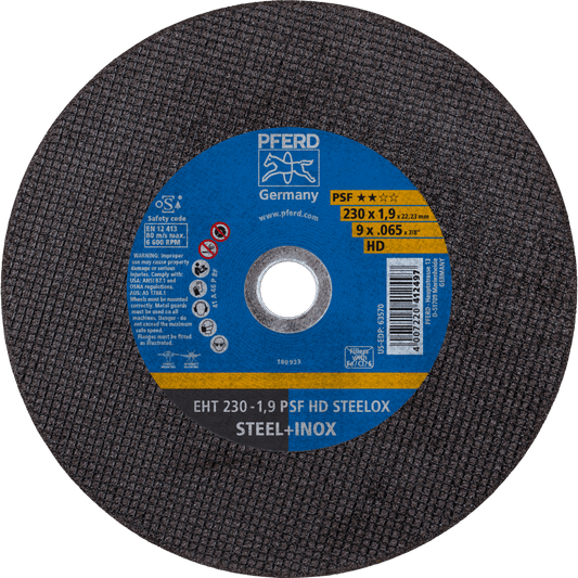 PFERD PSF Heavy-duty steel and stainless steel Cut-Off Wheels – Flat