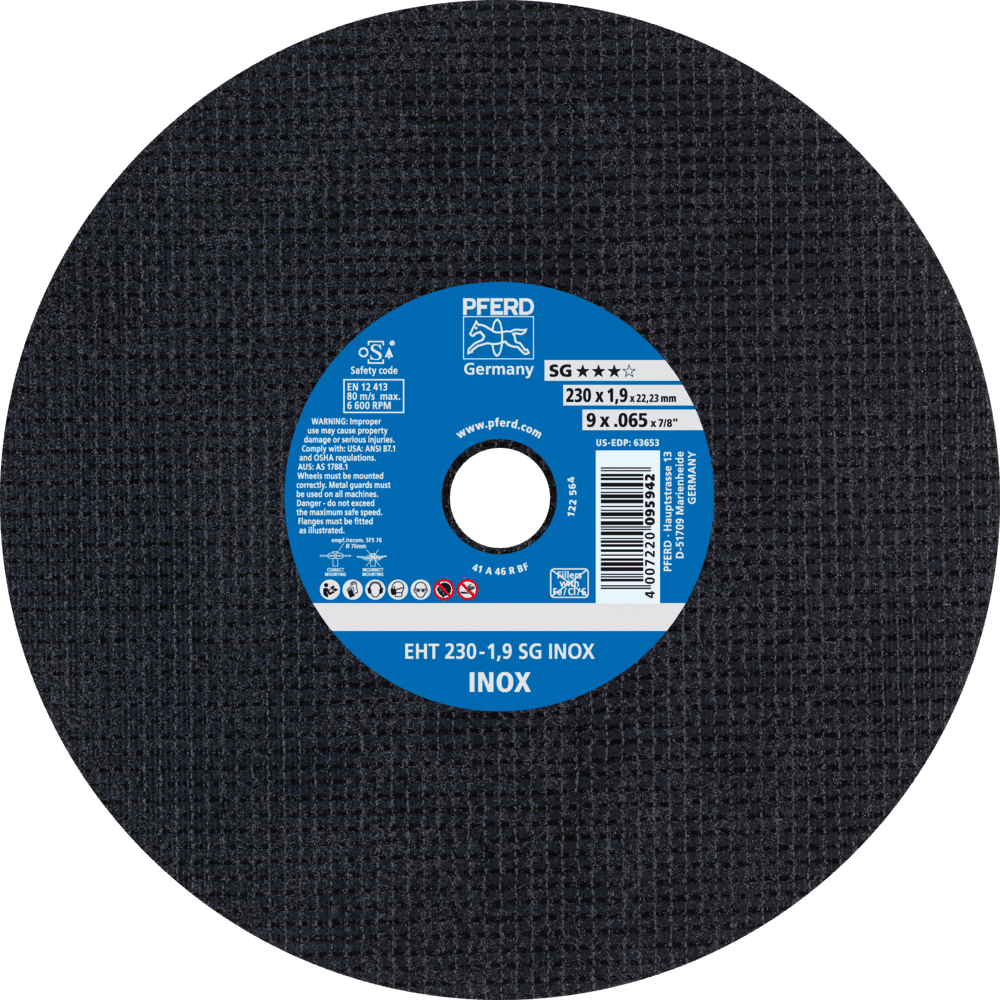 PFERD SG Stainless steel Cut-Off Wheels – Flat