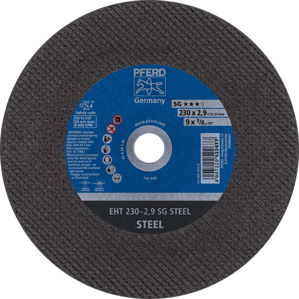 PFERD SG Steel Cut-Off Wheels – Flat