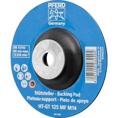 PFERD HT-GT Heat-Resistant Fibre Disc Backing Pads
