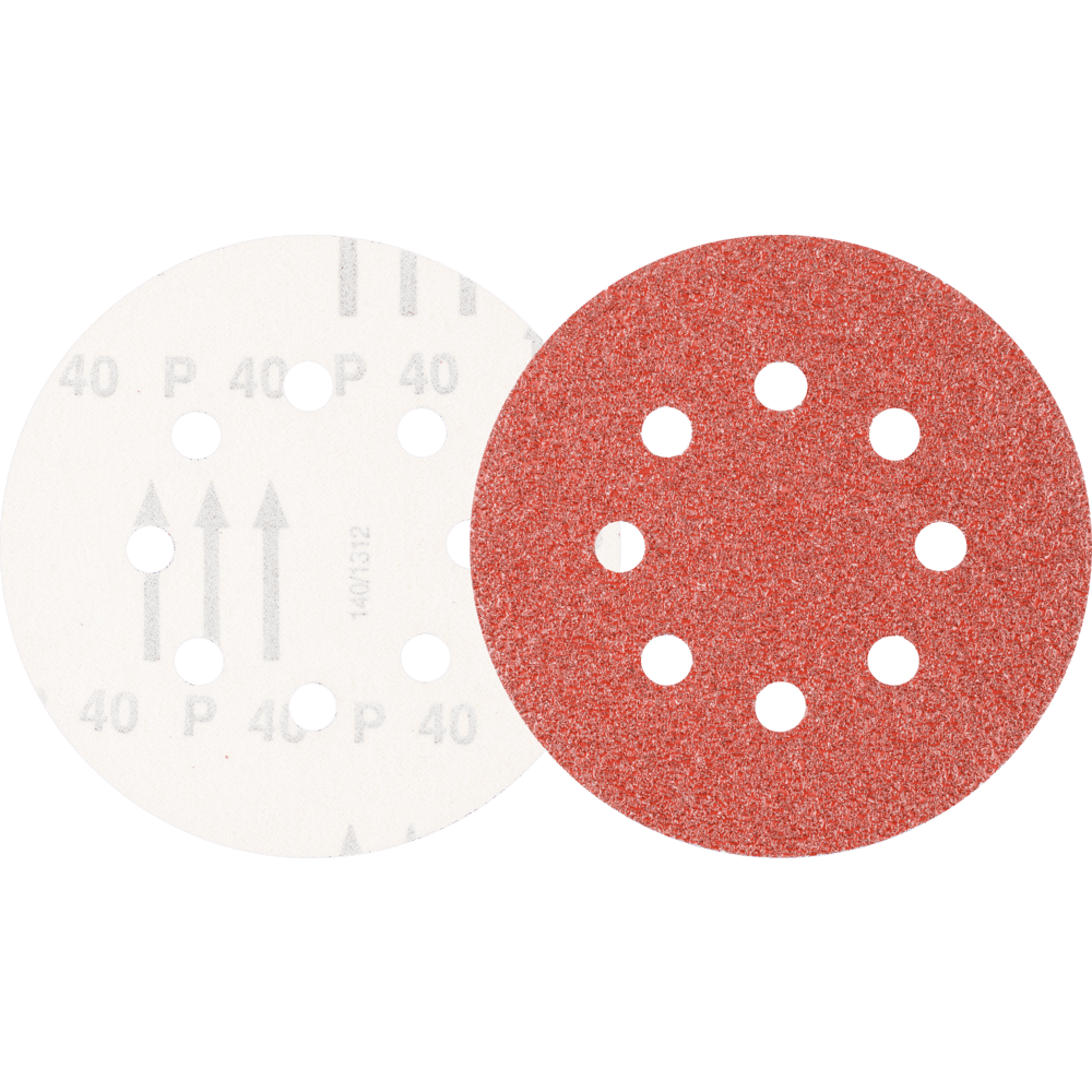 PFERD hook and loop sanding disc 8 hole 125mm 150mm