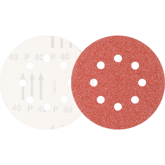 PFERD hook and loop sanding disc 8 hole 125mm 150mm
