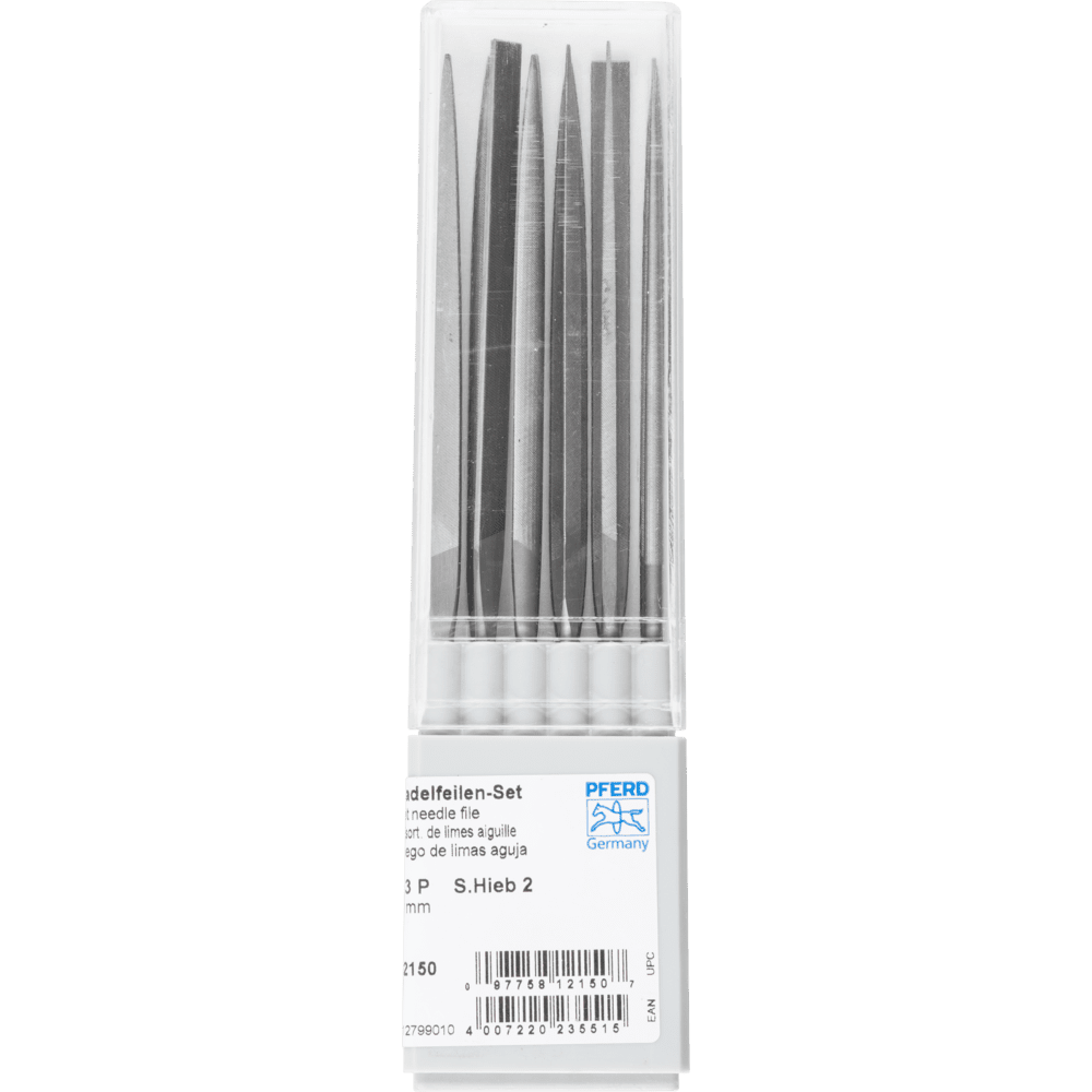 PFERD precision needle file set 12-piece in plastic box – NFB 2493 – File Set