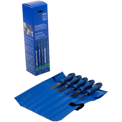 PFERD machinist's file set WR 5-piece in plastic pouch – 531 – File Set