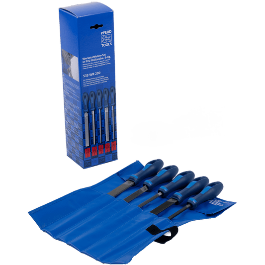 PFERD machinist's file set WR 5-piece in plastic pouch – 533 – File Set