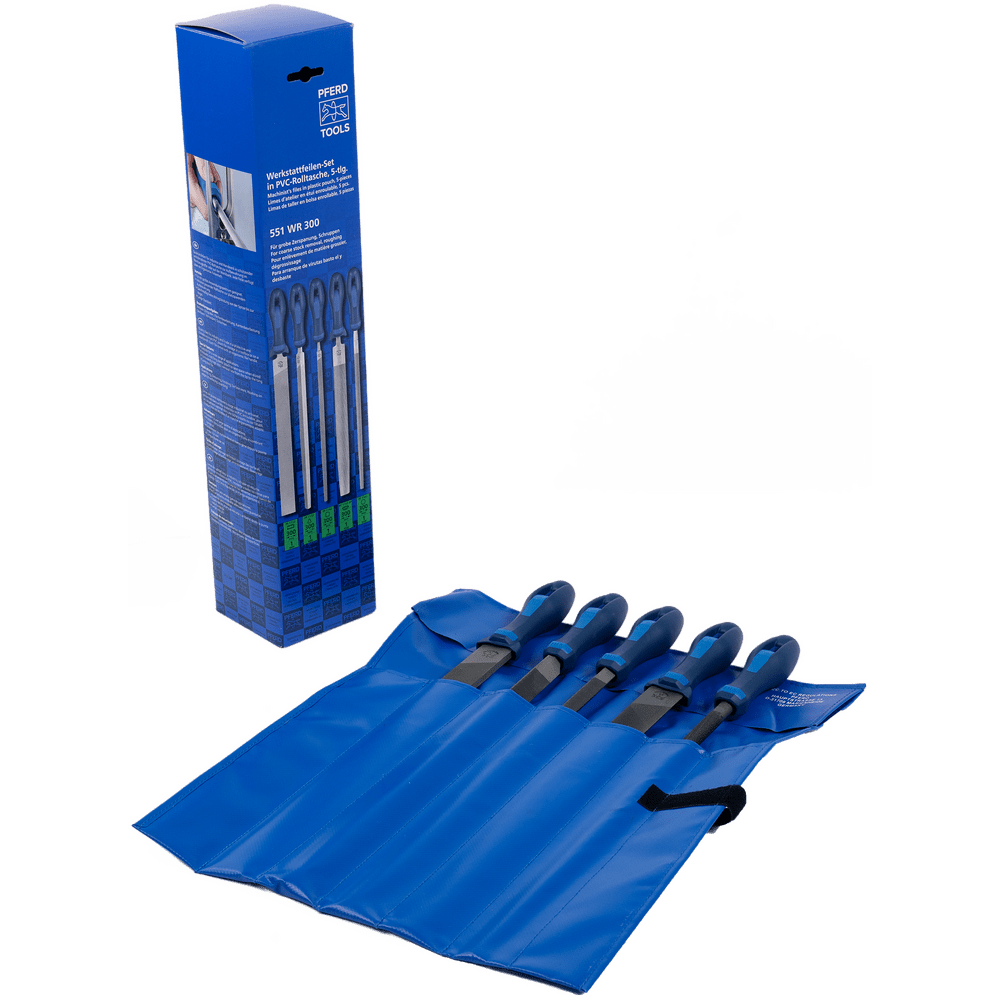 PFERD machinist's file set 5-piece in plastic pouch – 551 – File Set
