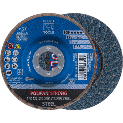 PFERD POLIFAN Flap Disc PFC Conical Z SGP STRONG STEEL