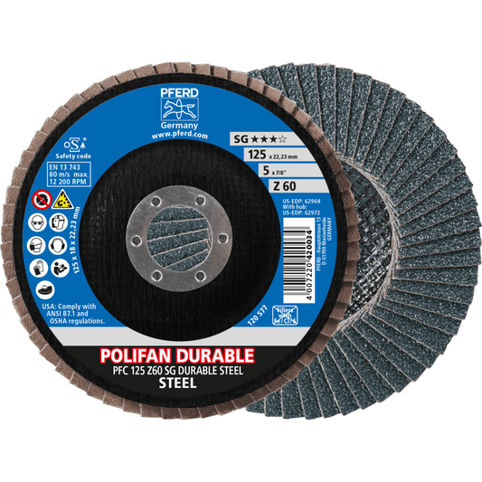 PFERD POLIFAN Flap Disc PFC Conical Z SG DURABLE STEEL