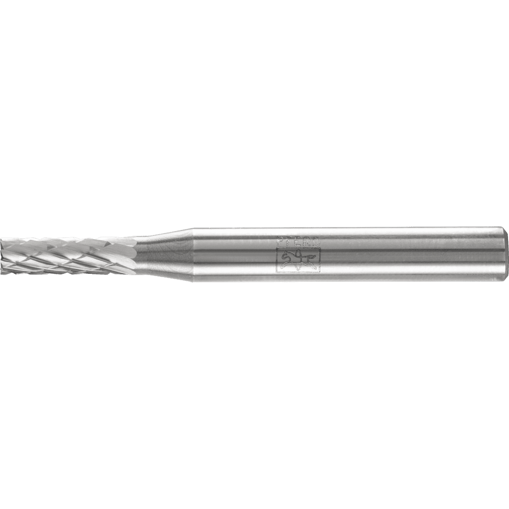 PFERD Tungsten Carbide Burr ZYAS – Cylindrical with End Cut – Standard Cut