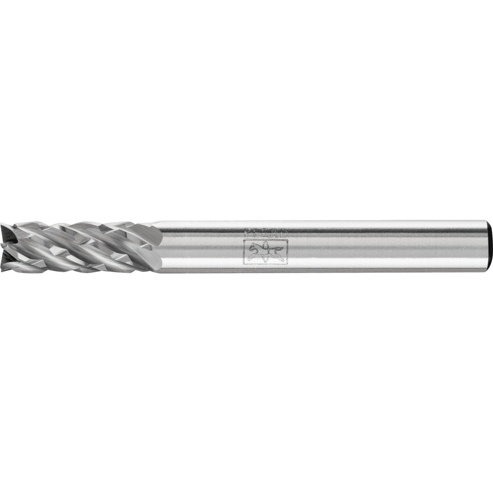 PFERD Tungsten Carbide Burr ZYAS – Cylindrical with End Cut – Steel