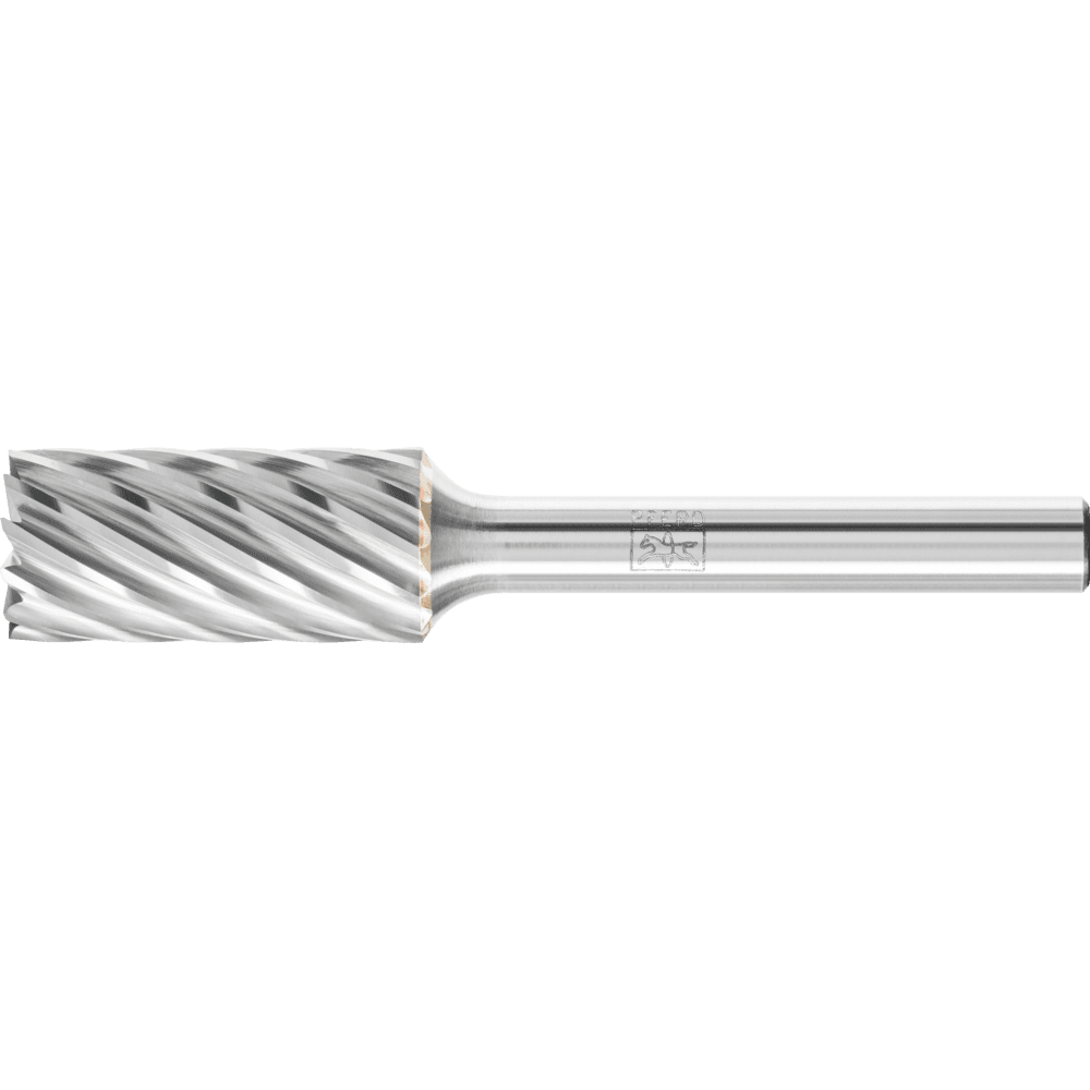 PFERD Tungsten Carbide Burr ZYAS – Cylindrical with End Cut – Inox